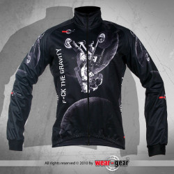 F*ck The Gravity Black  Zero Wind  zimowa Kurtka rowerowa męska