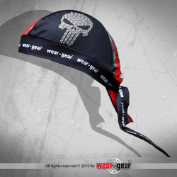 Bike Punisher Red   Bandana chusta rowerowa