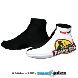Jurassic Bike White letnie Ochraniacze na buty  rowerowe z Lycry