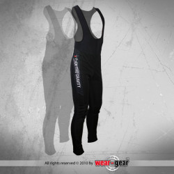 F*ck THE GRAVITY BLACK Zimowe męskie spodnie rowerowe