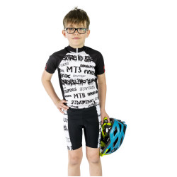 ADRENALINE WHITE  dziecięca koszulka rowerowa