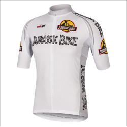 JURASSIC BIKE WHITE  Koszulka rowerowa z krótkimi rękawami męska