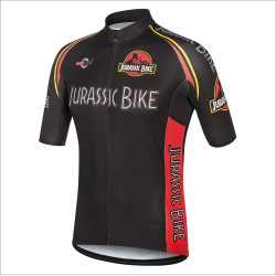 JURASSIC BIKE BLACK  Koszulka rowerowa z krótkimi rękawami męska