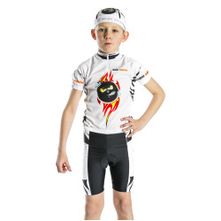 MR. EXPLOSION WHITE dziecięca koszulka rowerowa