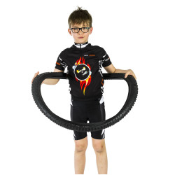 MR. EXPLOSION BLACK dziecięca koszulka rowerowa