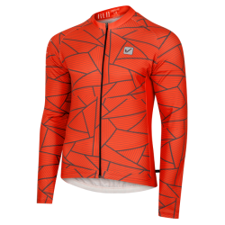 Męska bluza rowerowa Vezuvio – męska bluza kolarska na jesień i wiosnę | oddychająca bluza rowerowa treningowa