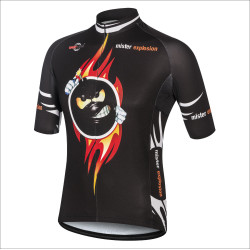 MR. EXPLOSION BLACK  Koszulka rowerowa z krótkimi rękawami męska