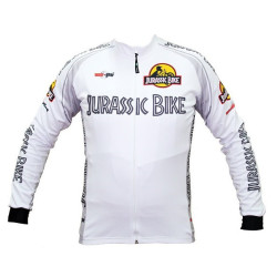 Jurassic Bike White  Męska bluza kolarska / rowerowa