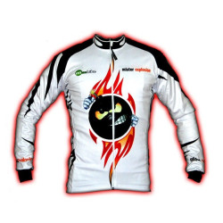 Mr Explosion White Męska bluza kolarska / rowerowa