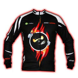 Mr Explosion Black Męska bluza kolarska / rowerowa