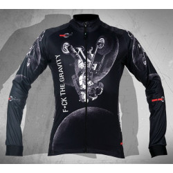 F*ck The Gravity Black  Męska bluza kolarska / rowerowa